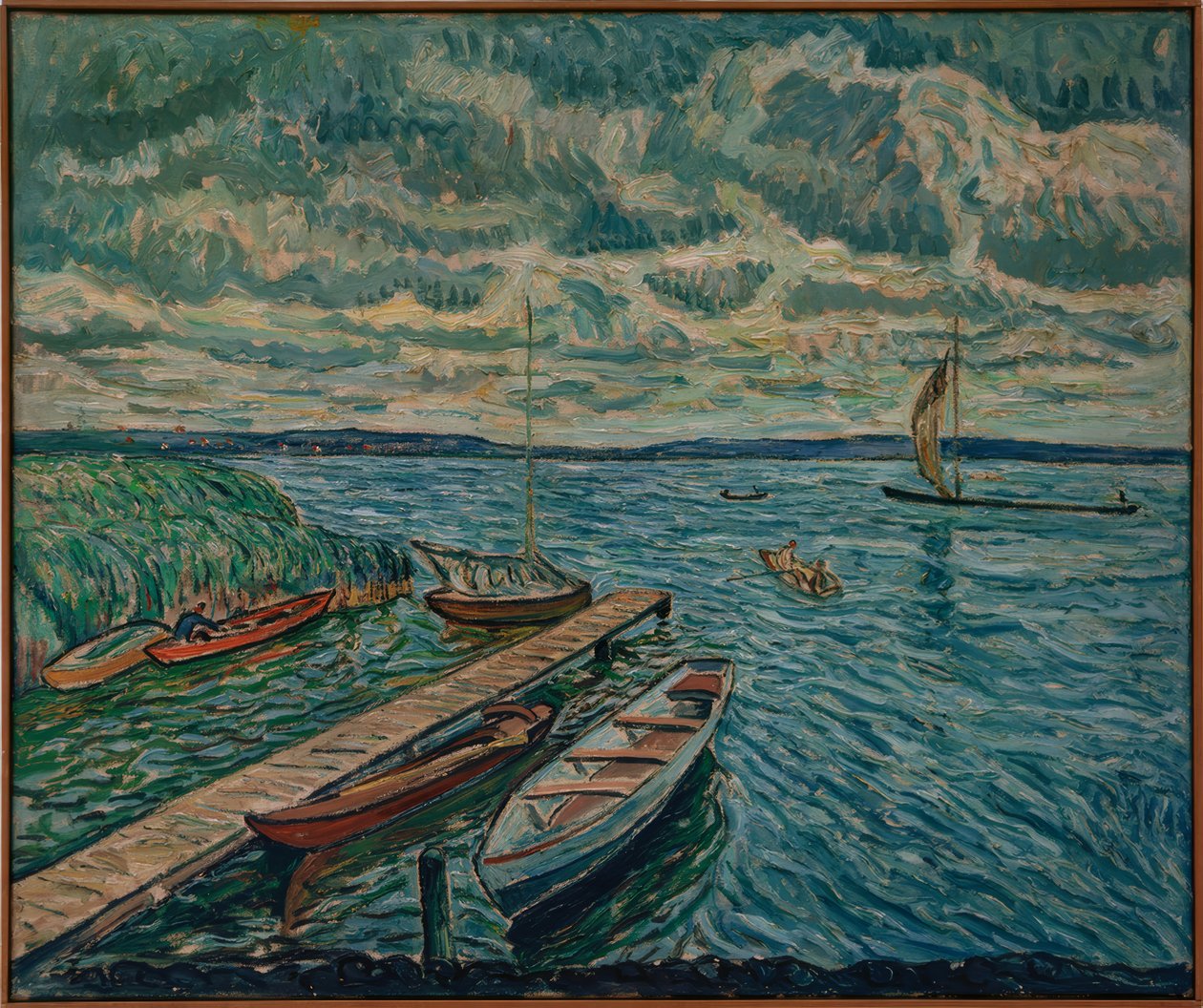 Båter på Schwielowsee av Theo von Brockhusen