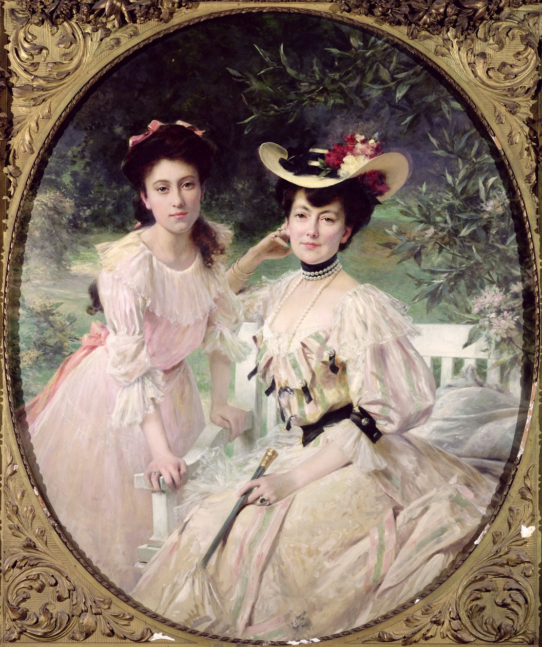 Madame Collas og hennes datter, Giselle, 1903 av Theobald Chartran