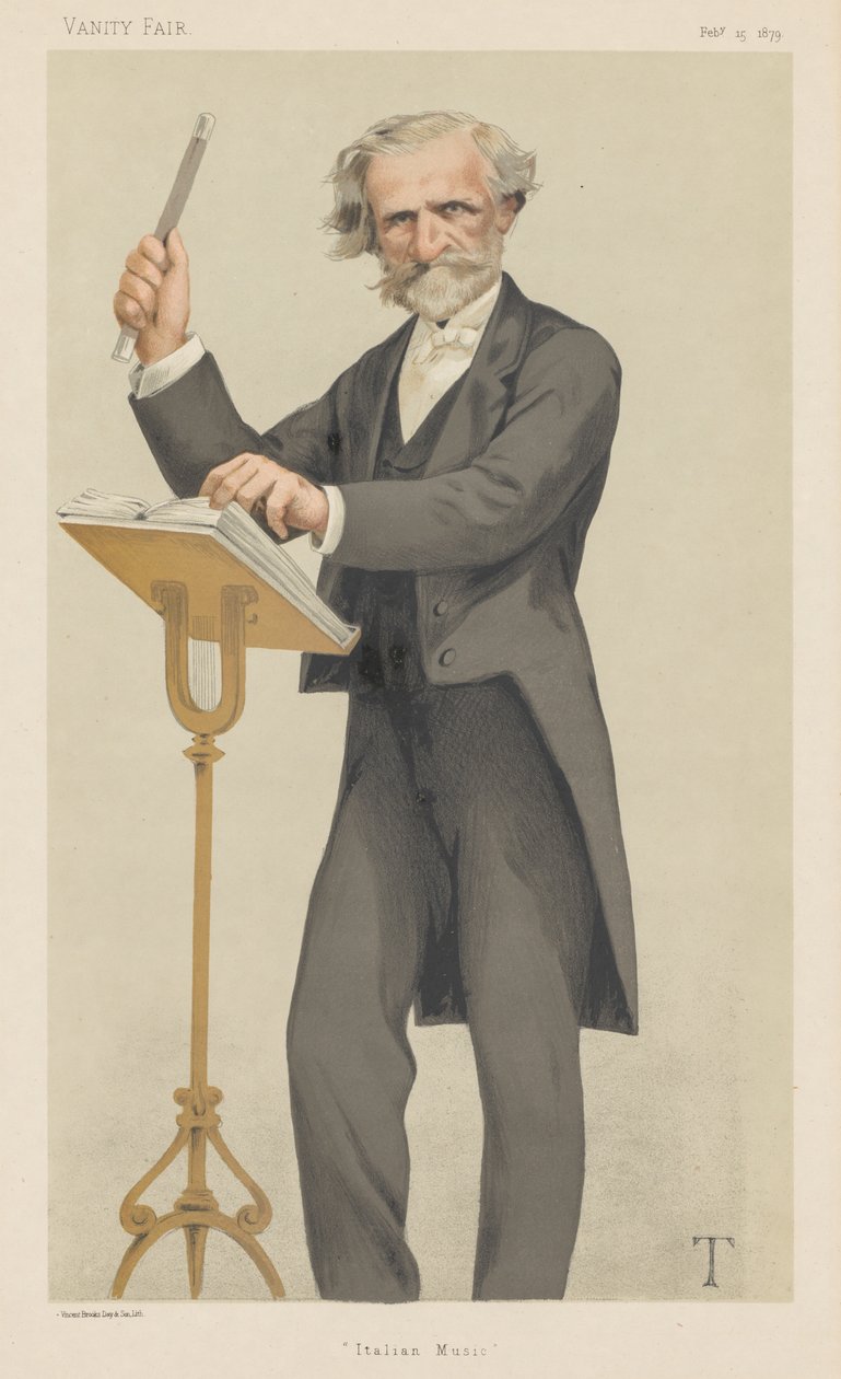 Vanity Fair: Italiensk musikk, 1879. av Theobald Chartran