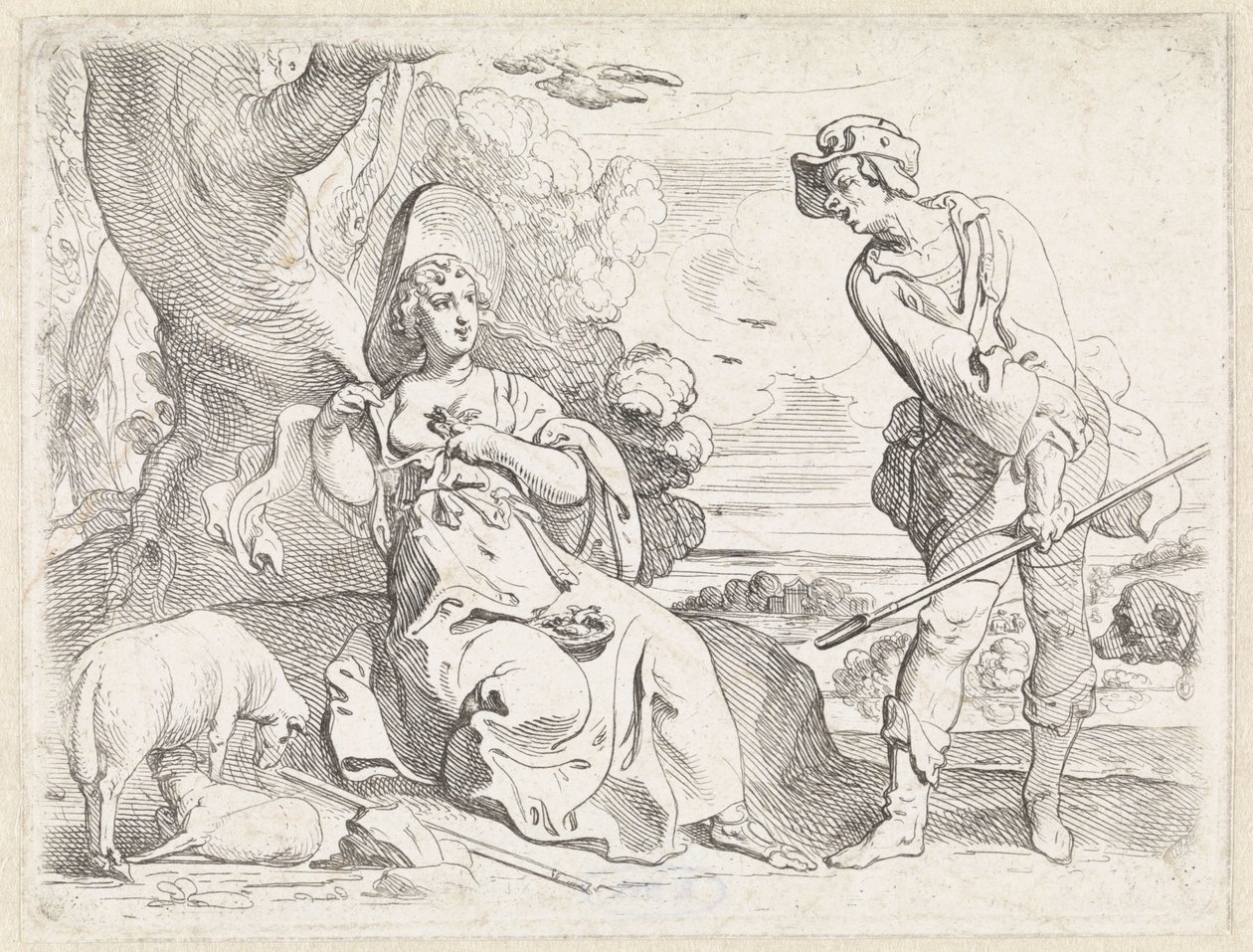 Hyrde og gjeterinne av Theodoor van Thulden