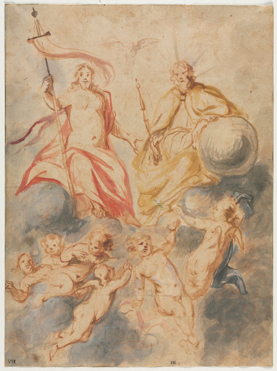Den hellige treenighet, ca. 1647. av Theodoor van Thulden
