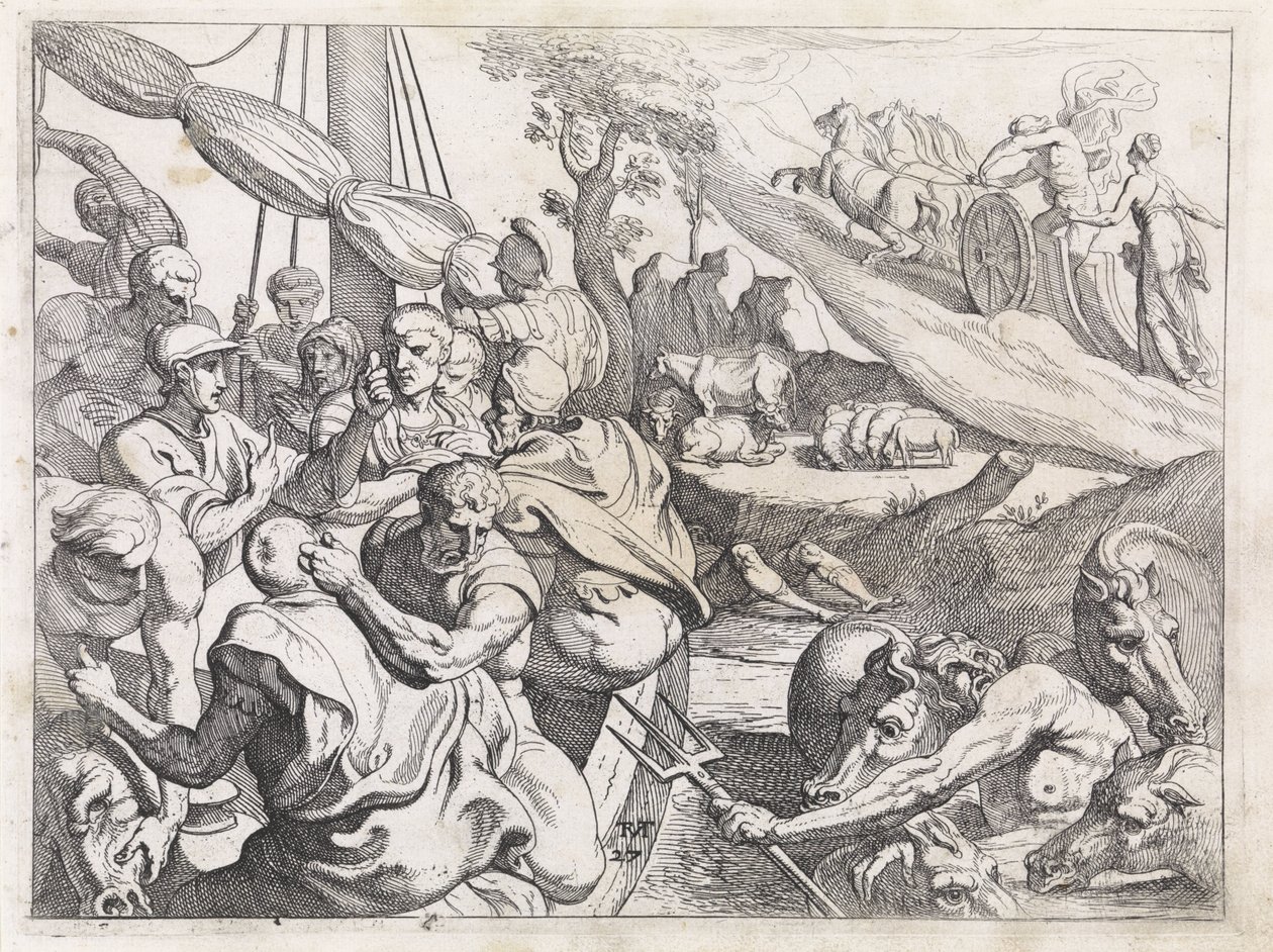 Storfe fra Helios The Labours of Odysseus (serietittel) av Theodoor van Thulden