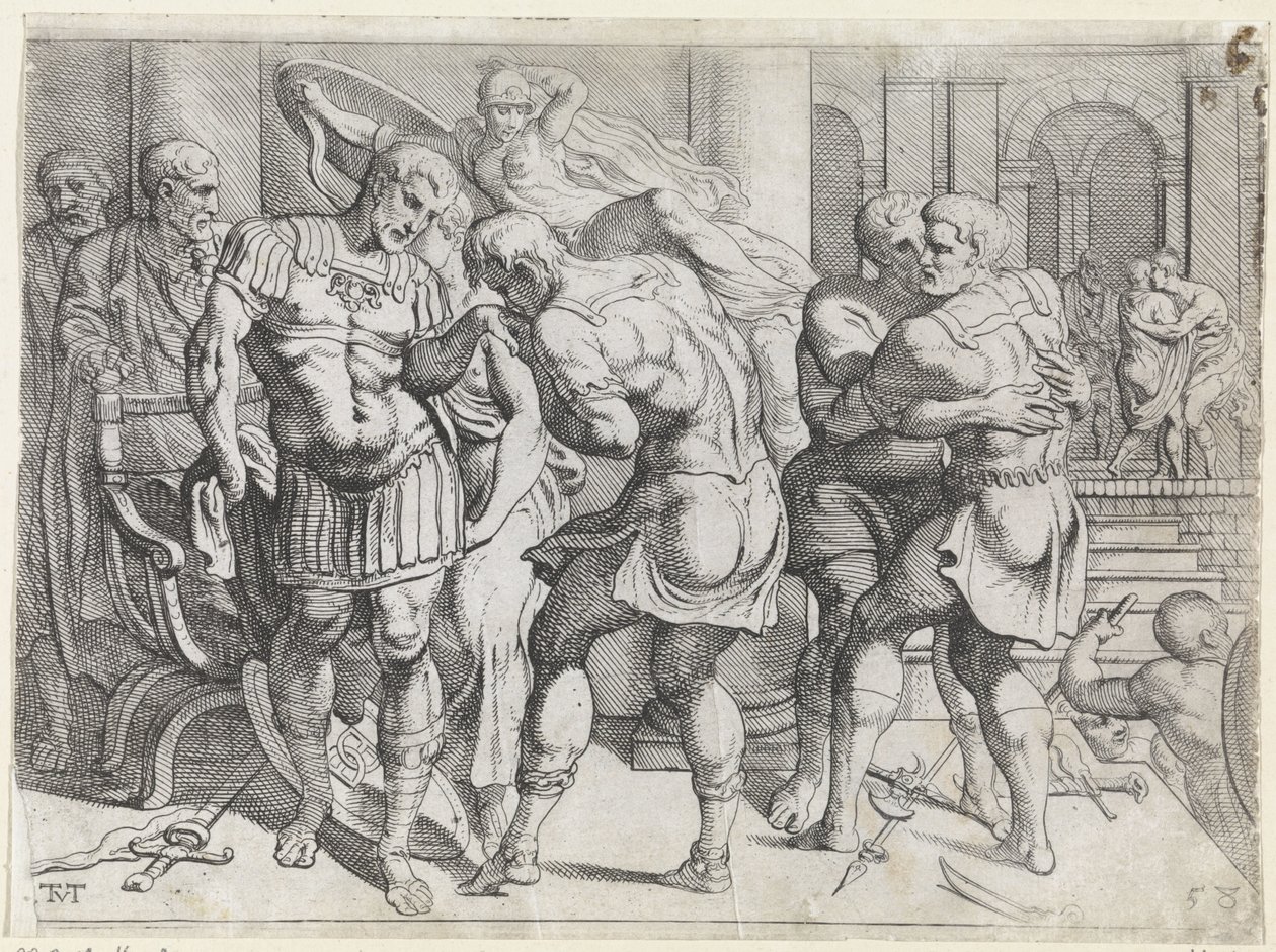 Forsoning mellom Odyssevs og Ithacan-opprørerne The Labours of Odysseus (serietittel) av Theodoor van Thulden