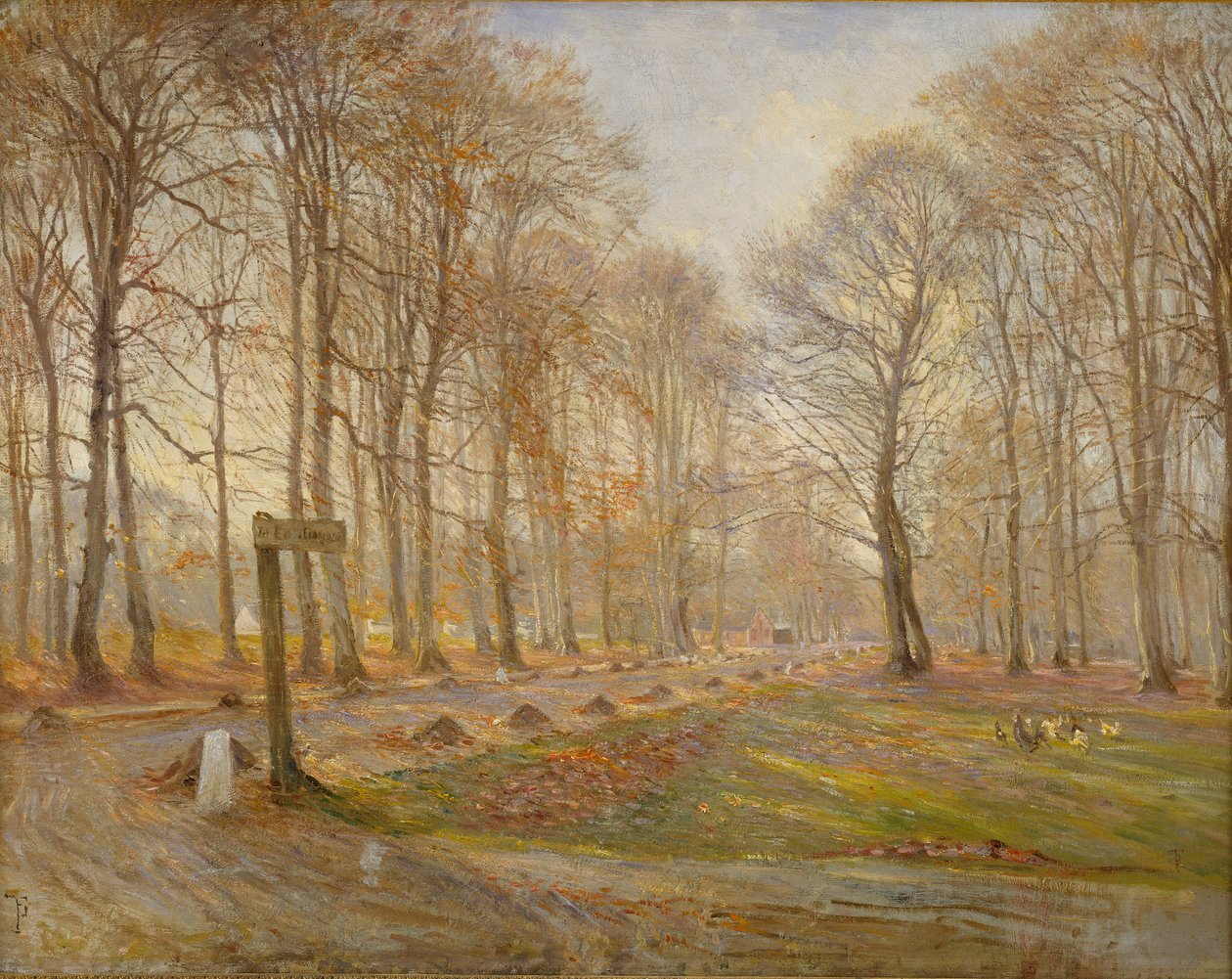 Senhøstdag i Jægersborg Deer Park, nord for København, 1886 av Theodor Esbern Philipsen