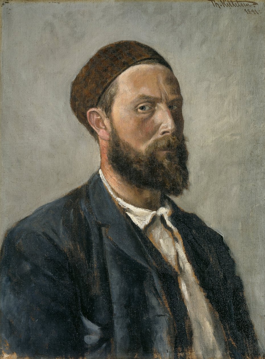 Selvportrett av Theodor Kittelsen