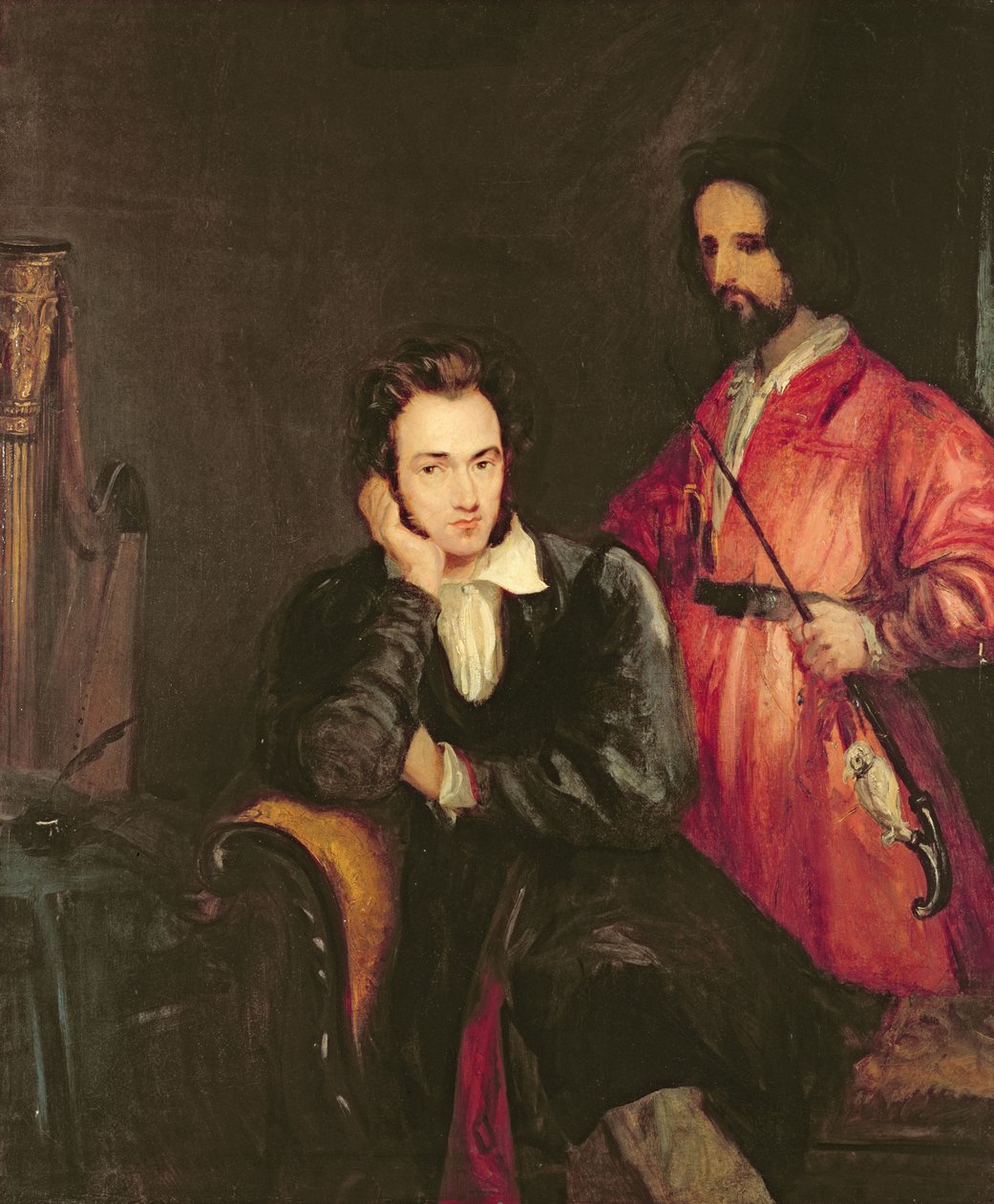 Portrett av Gustavus von Holst med broren Theodore av Theodor M. von Holst