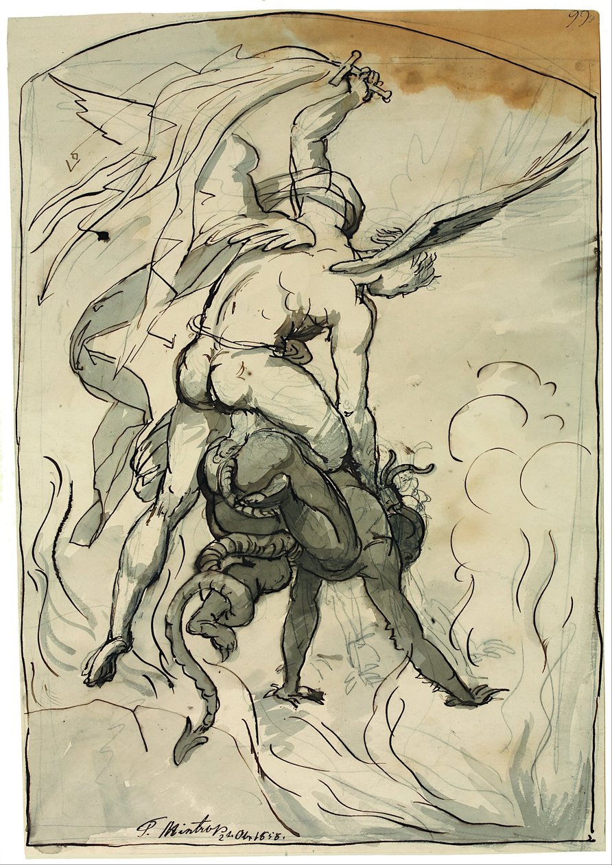 St. Michael Fighting the Devil av Theodor Mintrop