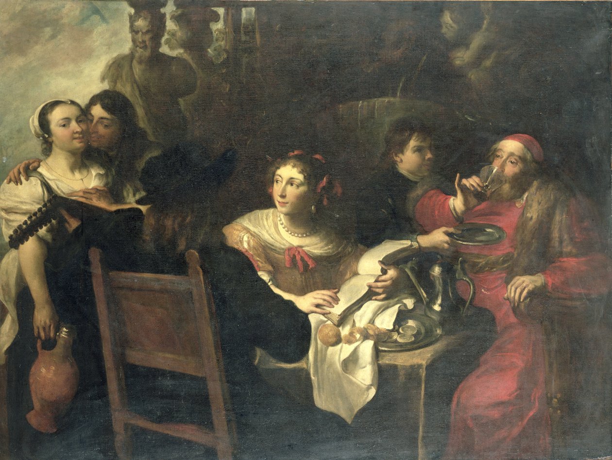 Den rike manns fest av Theodor Rombouts