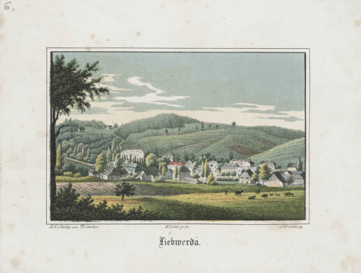 Liebwerda sett fra Friedrichsruh av Theodor Sachse