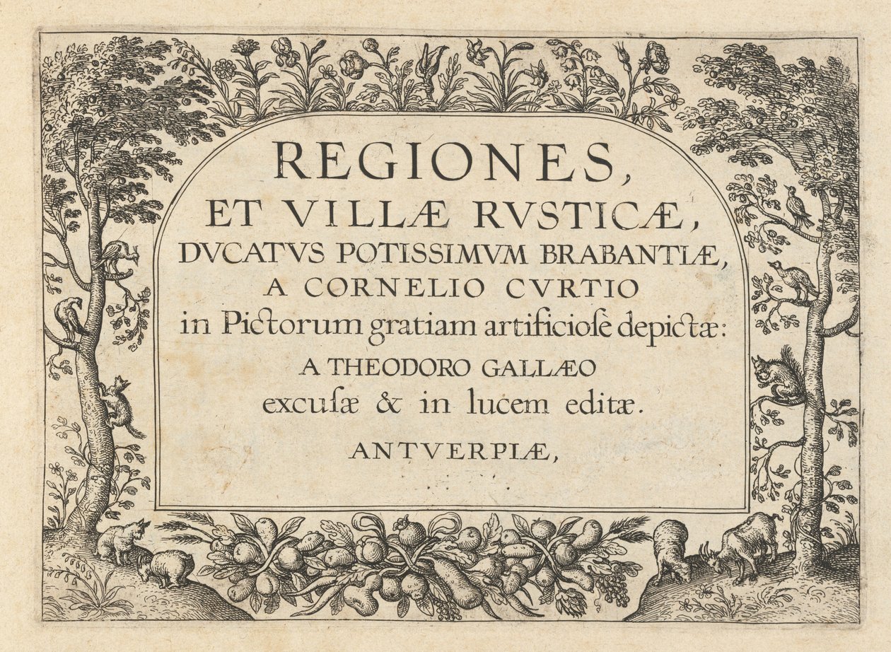Tittelside for "Landlige regioner og landsbyer" av Theodor Galle