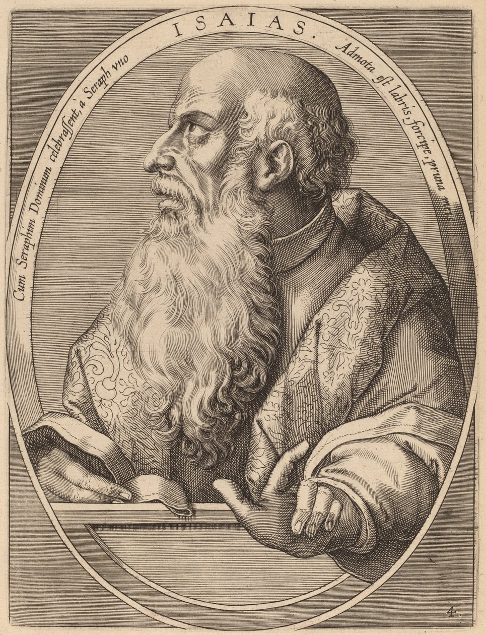 Jesaja av Theodor Galle after Jan van der Straet