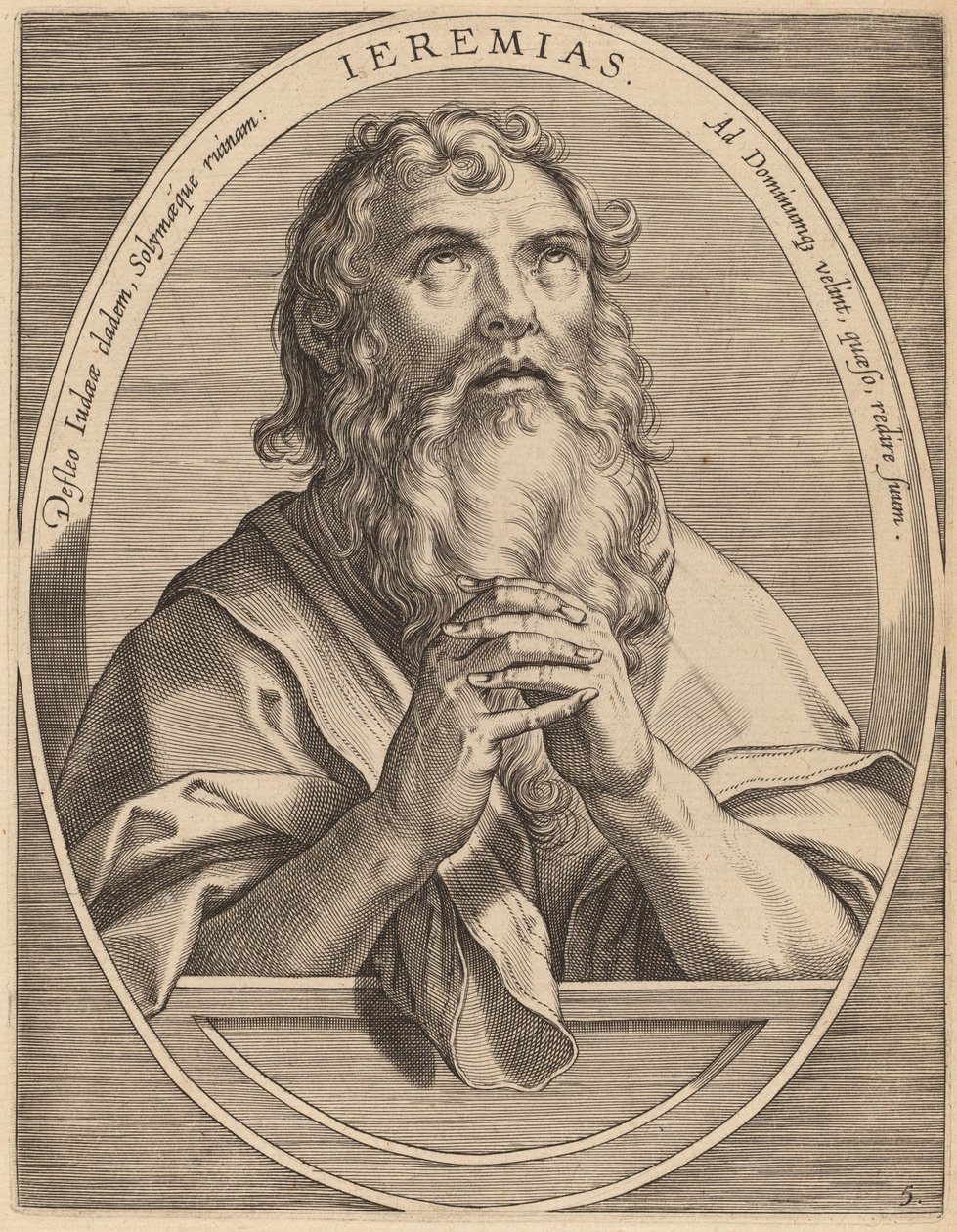 Jeremia av Theodor Galle after Jan van der Straet