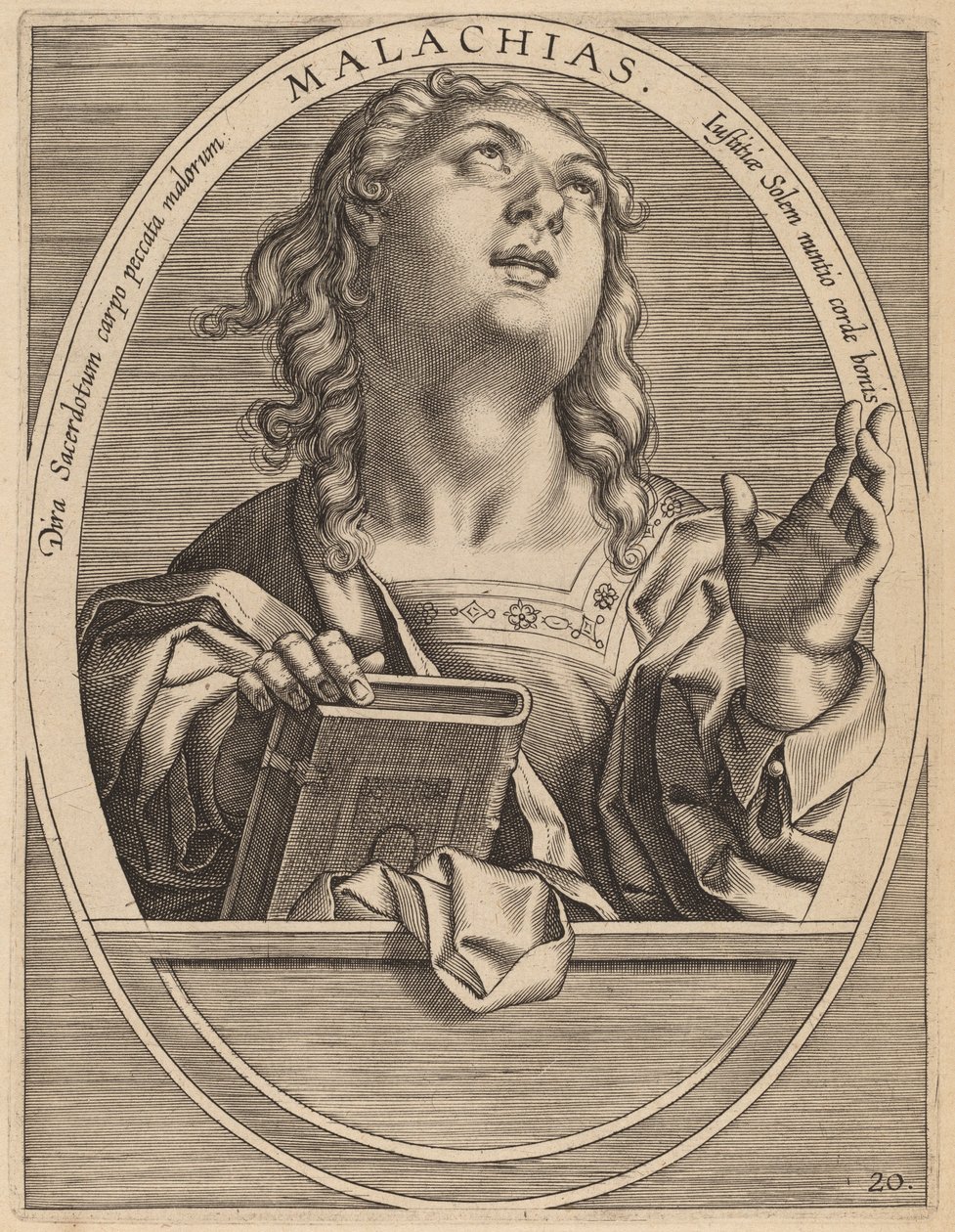 Malakias av Theodor Galle after Jan van der Straet