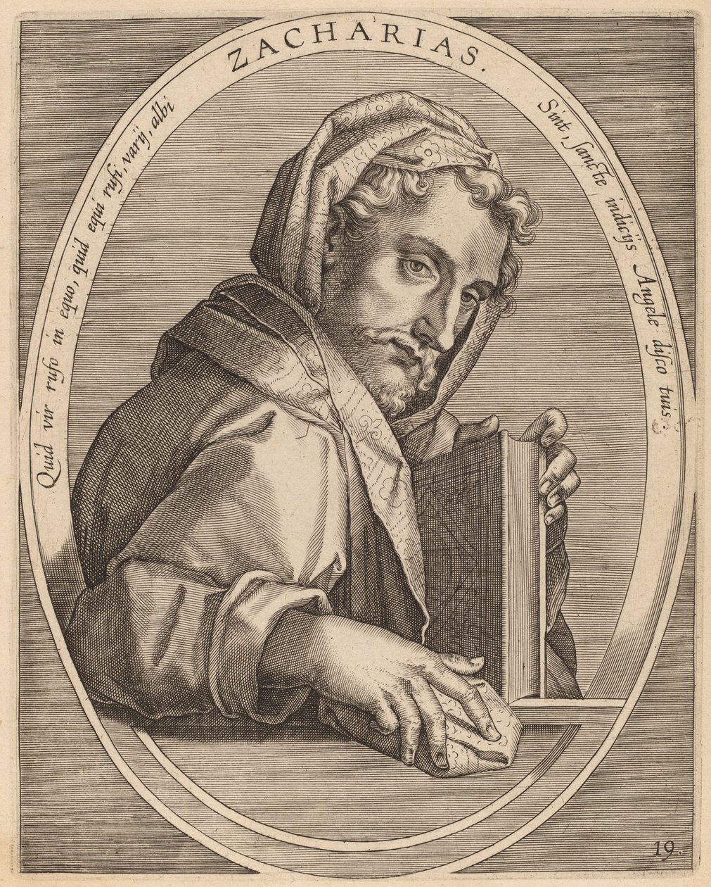 Zaccarias av Theodor Galle after Jan van der Straet