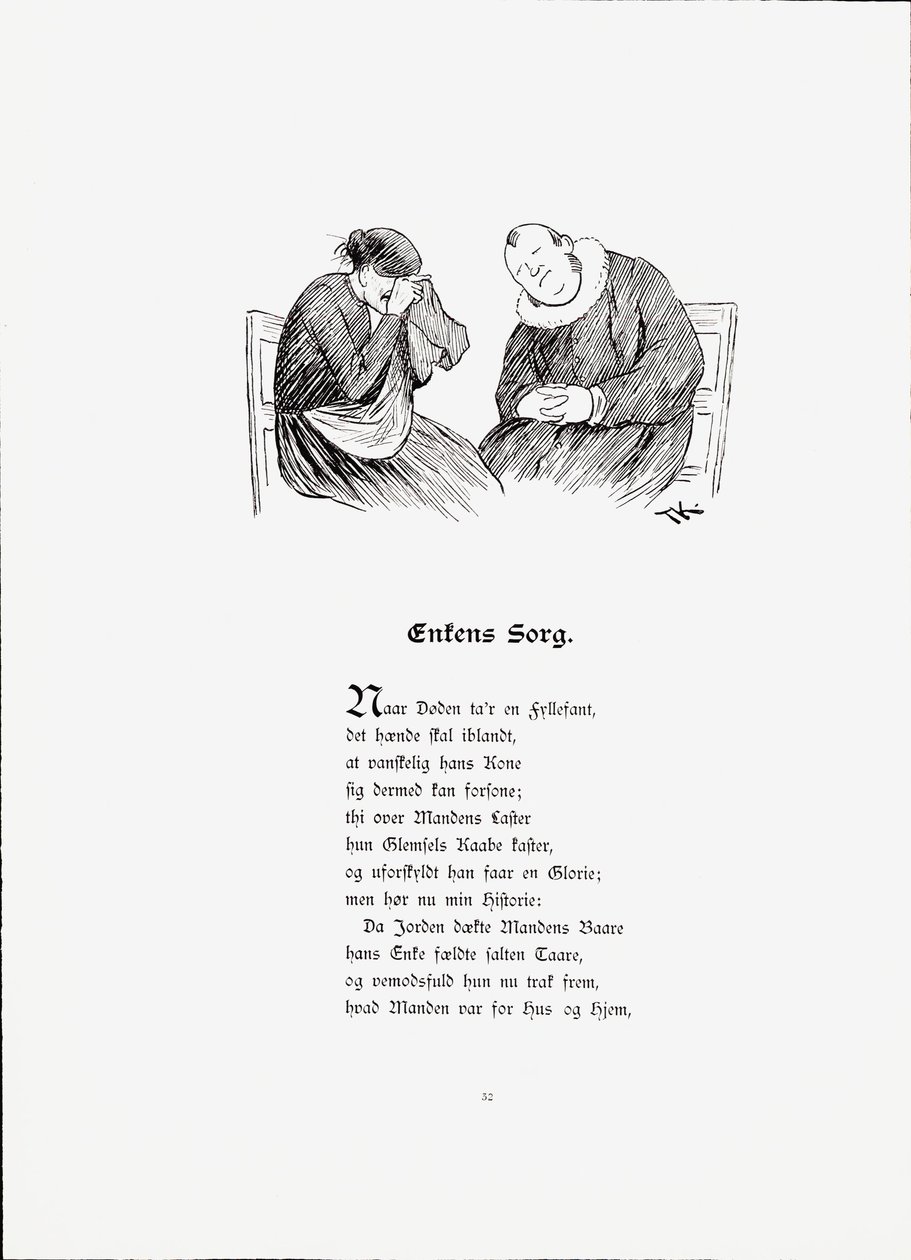 Illustrasjon hentet fra boken Historier av Munthe, Peter og utgitt av Dybwad (no, 1896) av Theodor Kittelsen