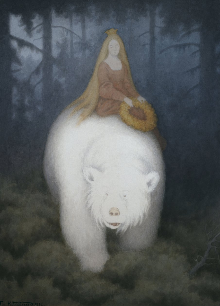 Hvitbjørn-konge-Valemon, 1912. av Theodor Kittelsen