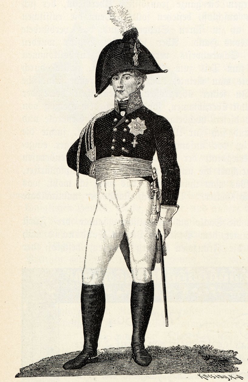Prins Louis Ferdinand av Preussen 1772-1806. av Theodor Knesing