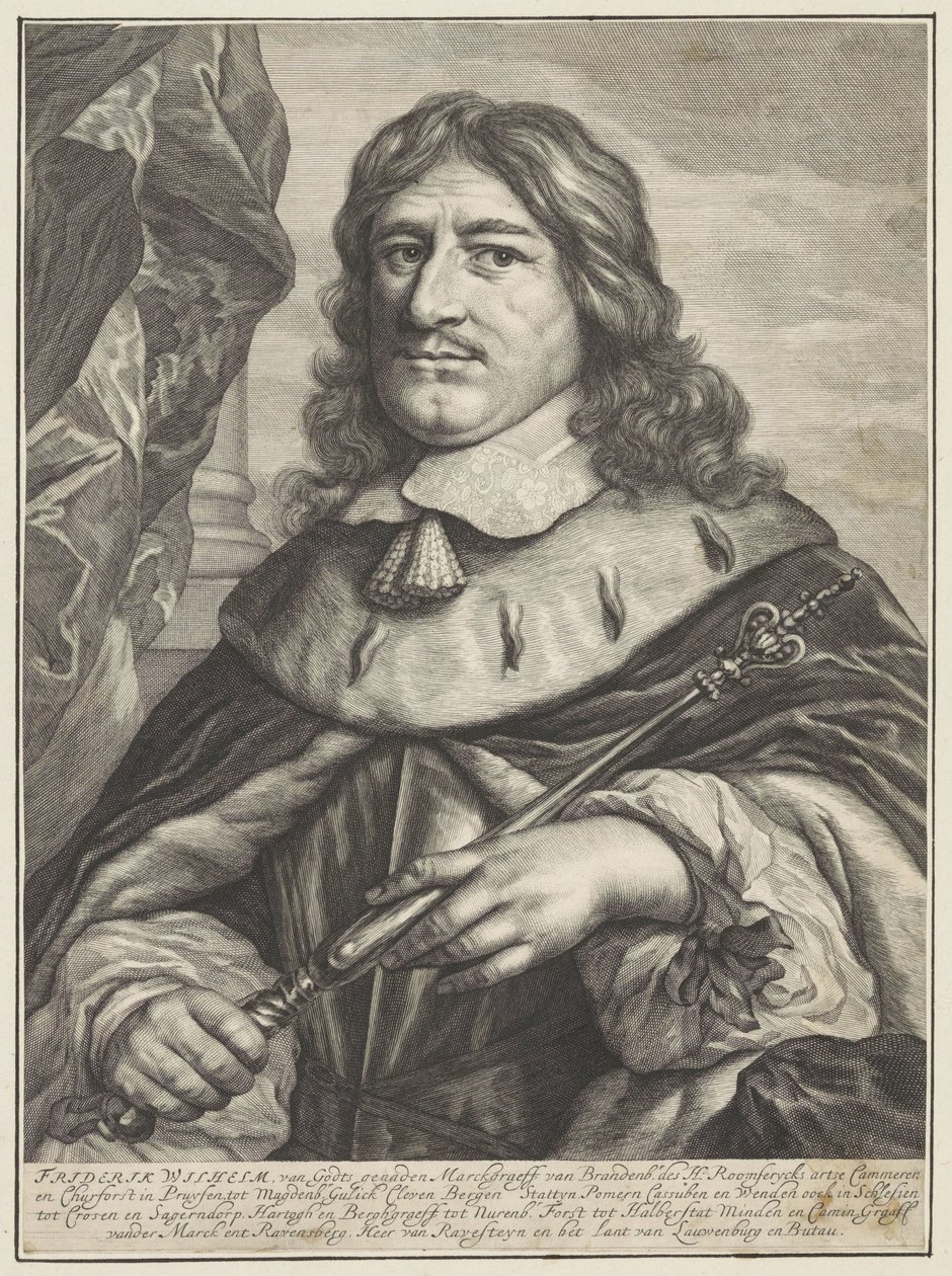 Portrett av Fredrik Vilhelm av Brandenburg av Theodor Matham