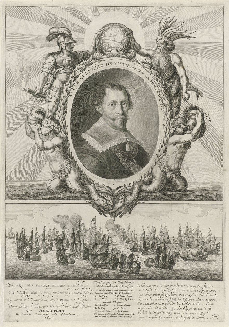 Portrett av Witte Cornelisz. de With av Theodor Matham