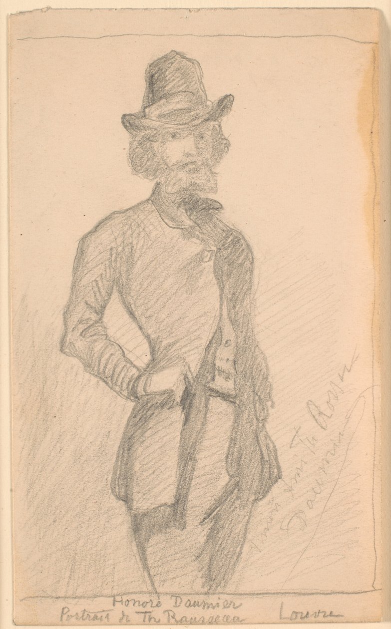 Kopi av H. Daumiers maleri av Th. Rousseau i Louvre av Theodor Philipsen