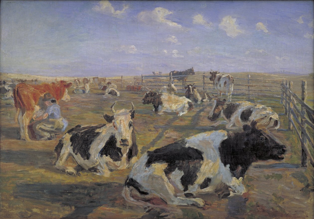 Melkeplassen på Meilgård av Theodor Philipsen