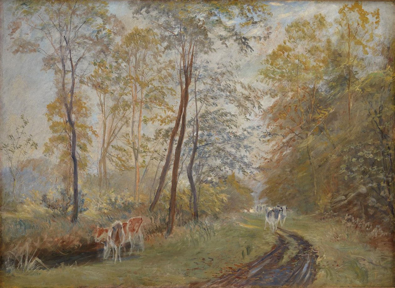 Sorteaa ved Mejlgaard Herregård, Jylland av Theodor Philipsen