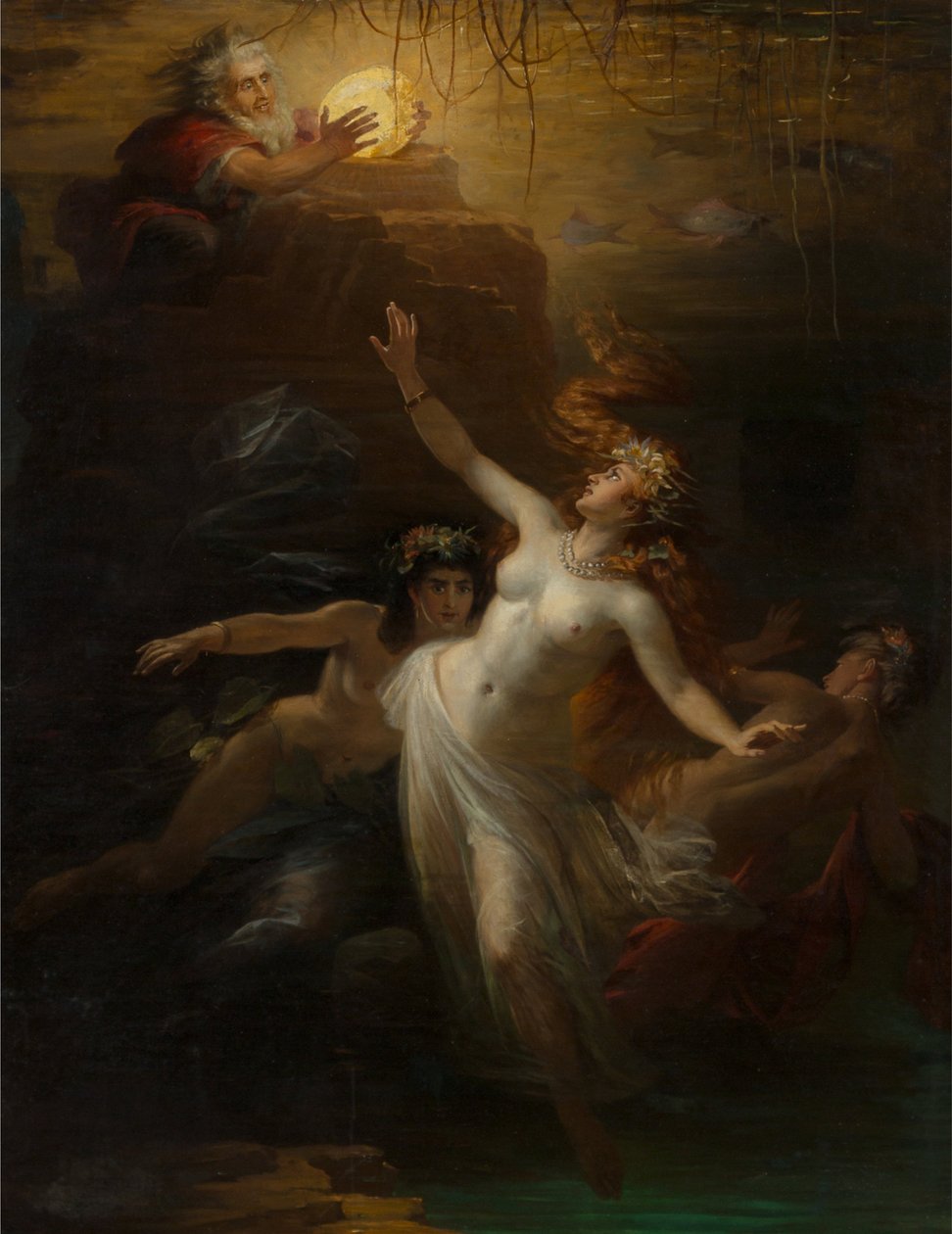 Gold of the Rhine Das Rheingold, 1875. av Theodor Pixis