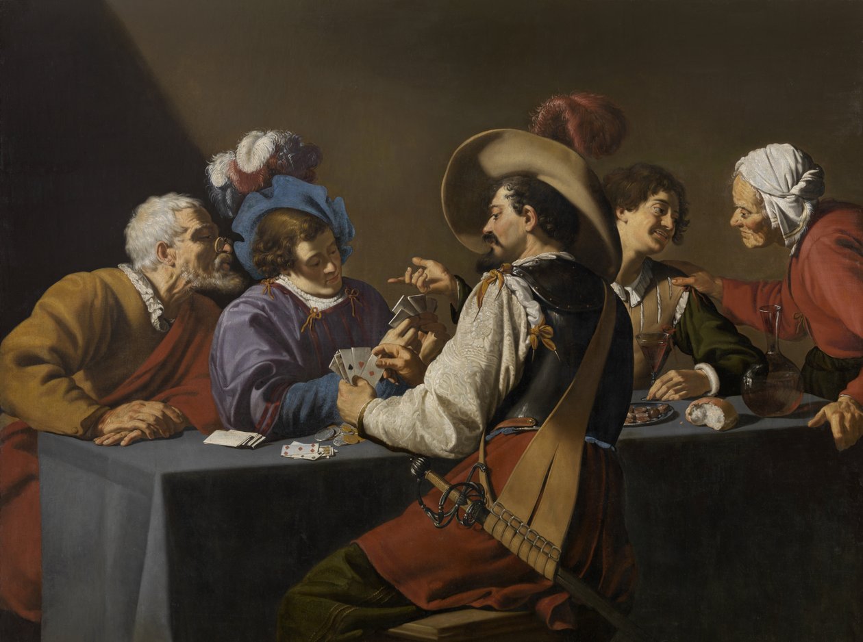 Spillekort (olje på lerret) av Theodor Rombouts