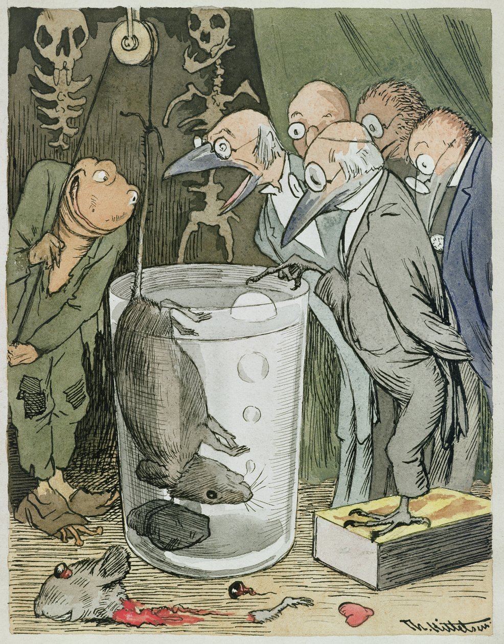 En leges vitenskapelige eksperiment av Theodor Kittelsen