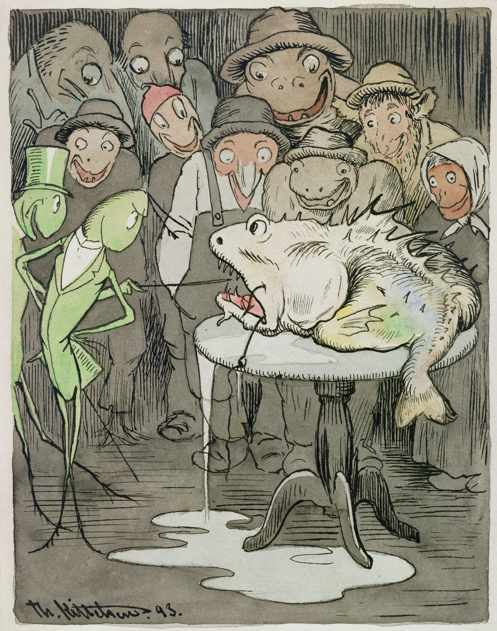 Et sjeldent dyr av Theodor Kittelsen