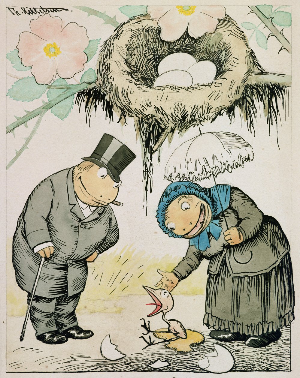 En tidlig levering av Theodor Kittelsen
