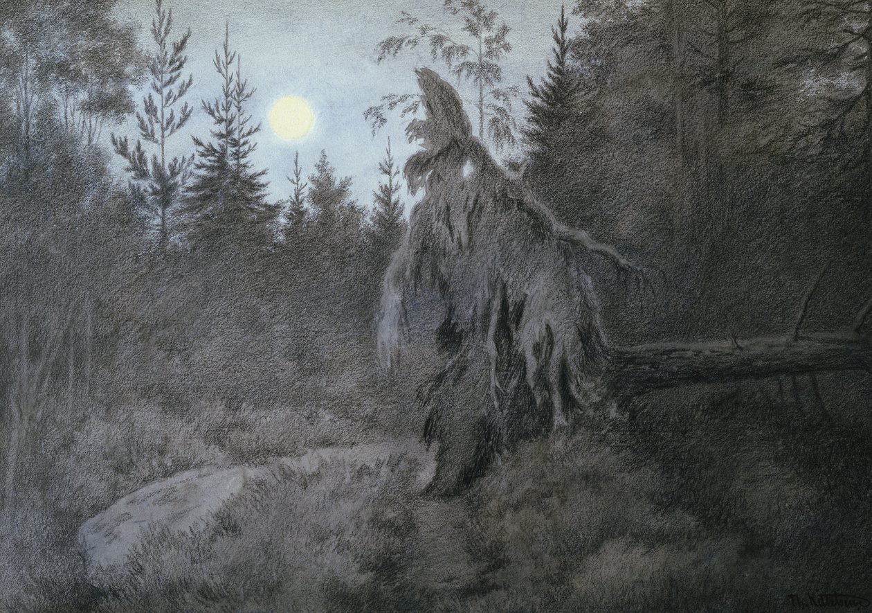 Skummelt, krypende, raslende, yrende av Theodor Kittelsen