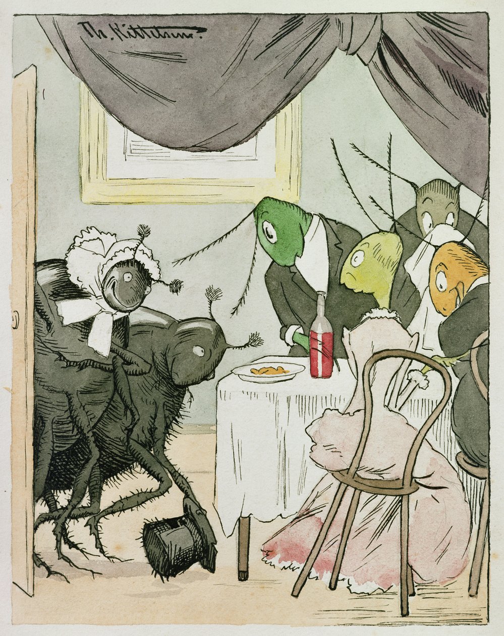 Pinlige familieforhold av Theodor Kittelsen