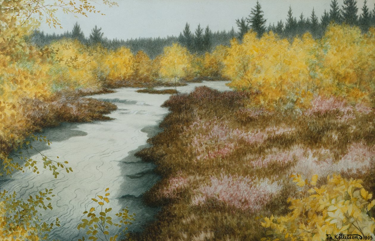Hellebekk (stream) av Theodor Kittelsen