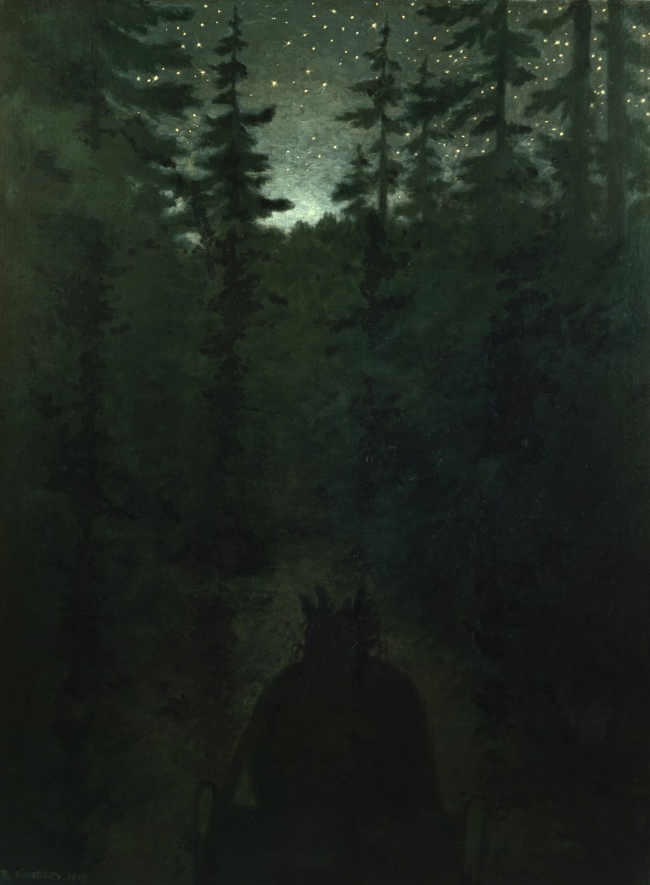 Hjemover av Theodor Severin Kittelsen