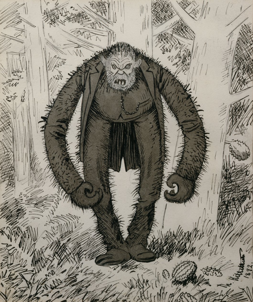 Naturen sov, da han ble skapt av Theodor Kittelsen