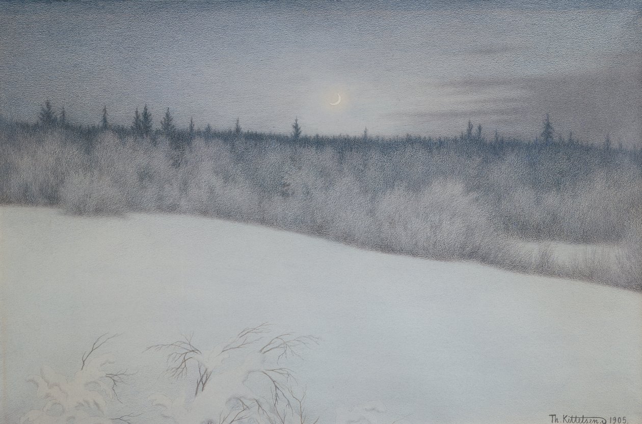 Nyttårsaften av Theodor Kittelsen