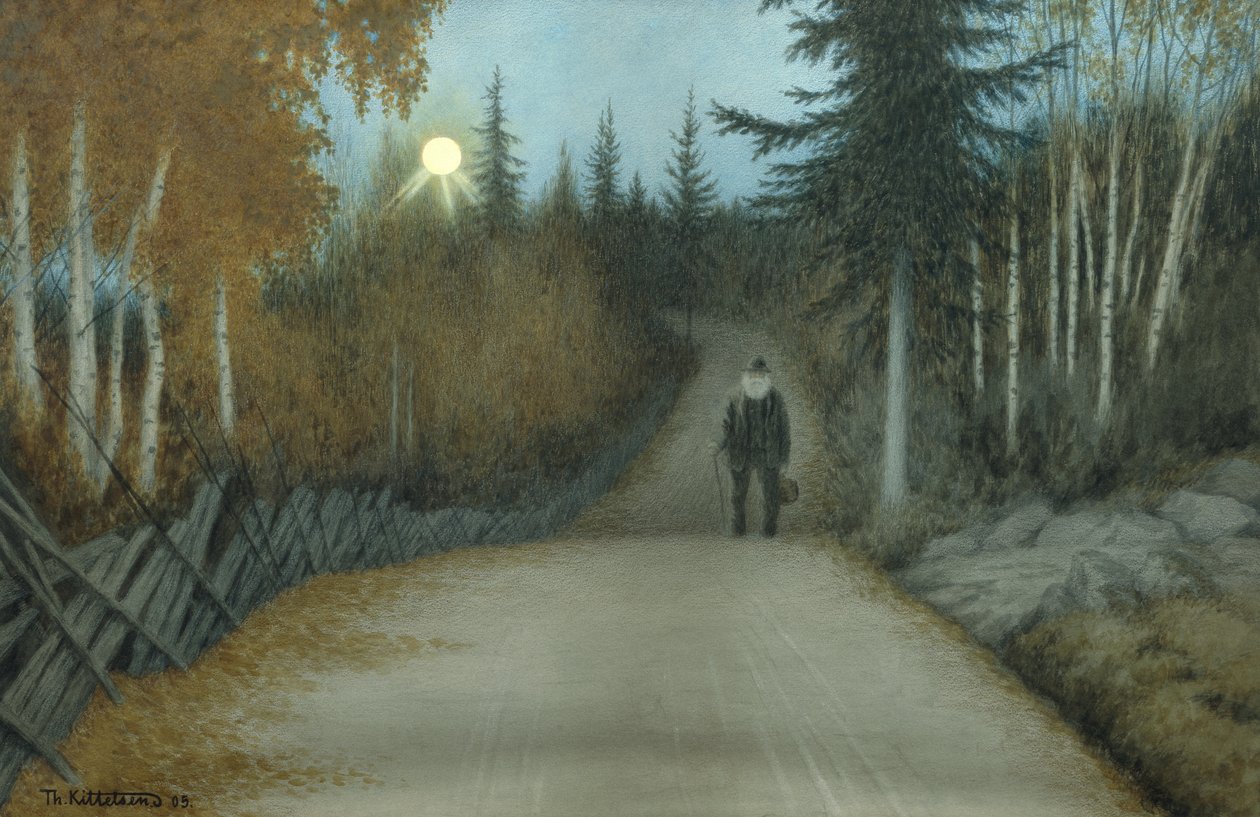 På vei hjem av Theodor Kittelsen