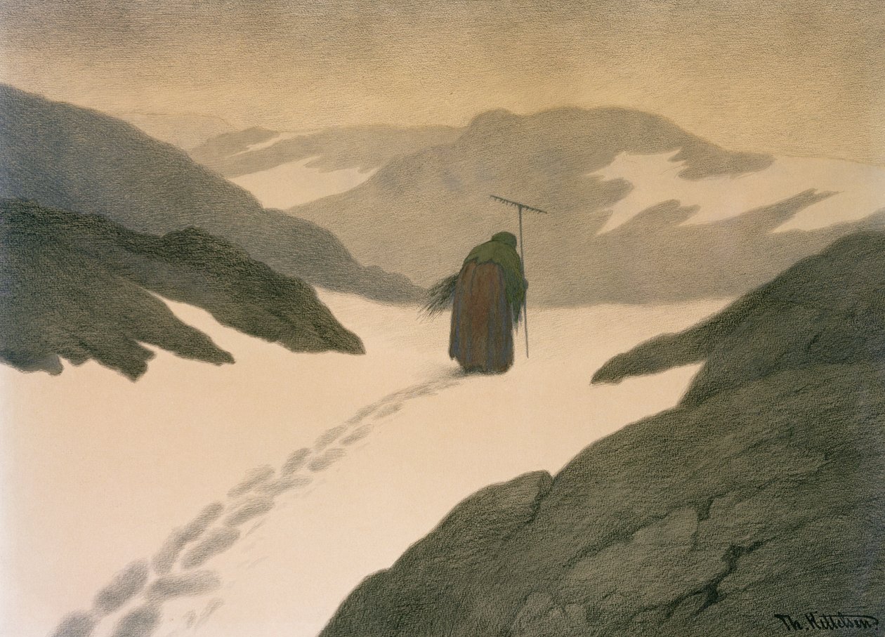Pesten på fjellet av Theodor Kittelsen