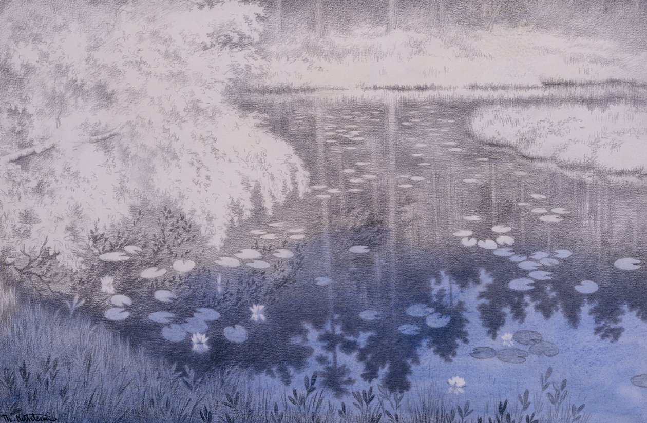 Det ligger en dam i Svartebudale av Theodor Kittelsen
