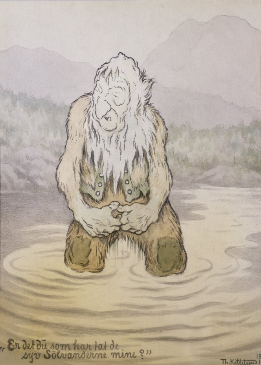 Hvem har tatt mine syv sølvender? av Theodor Kittelsen