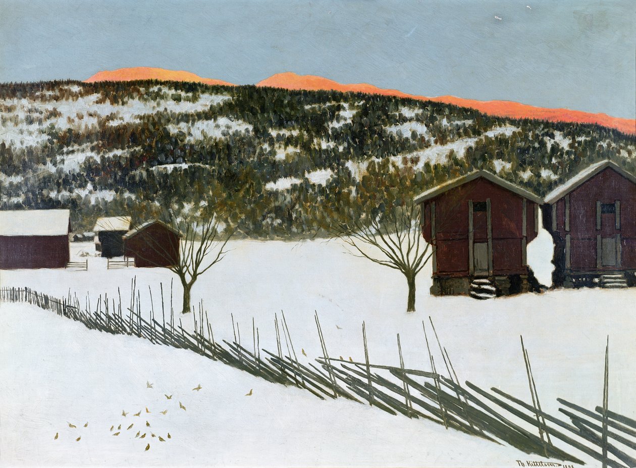 Vintermorgen av Theodor Kittelsen