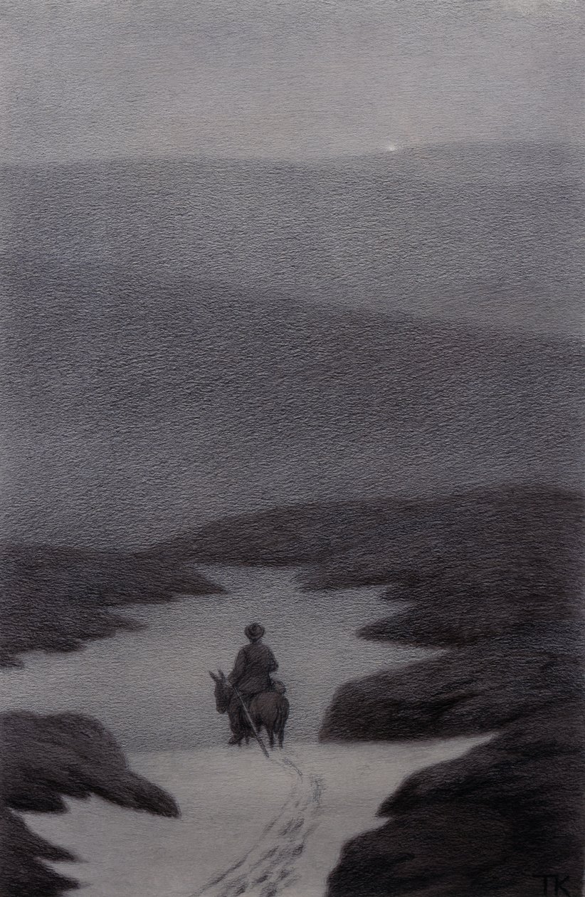 Ja, jeg ser noe langt langt unna sa gutten, det glitrer av Theodor Kittelsen