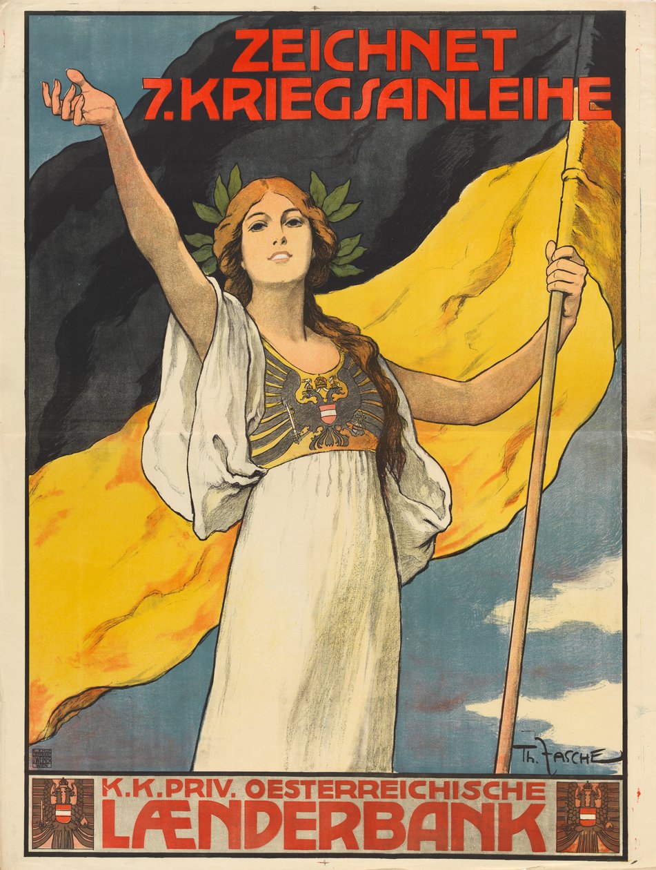 Abonner på det 7. krigslånet, 1917. av Theodor Zasche