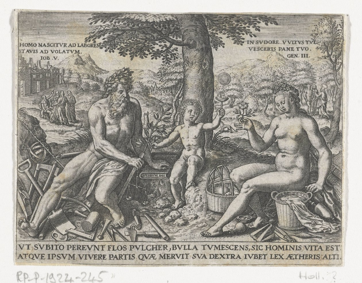 Bellenbladend jongetje Emblemer fra adelen og de felles kunnskapsverdige.../ Stam und Wapenbuchlein... (serietittel) av Theodor de Bry (attributed to)