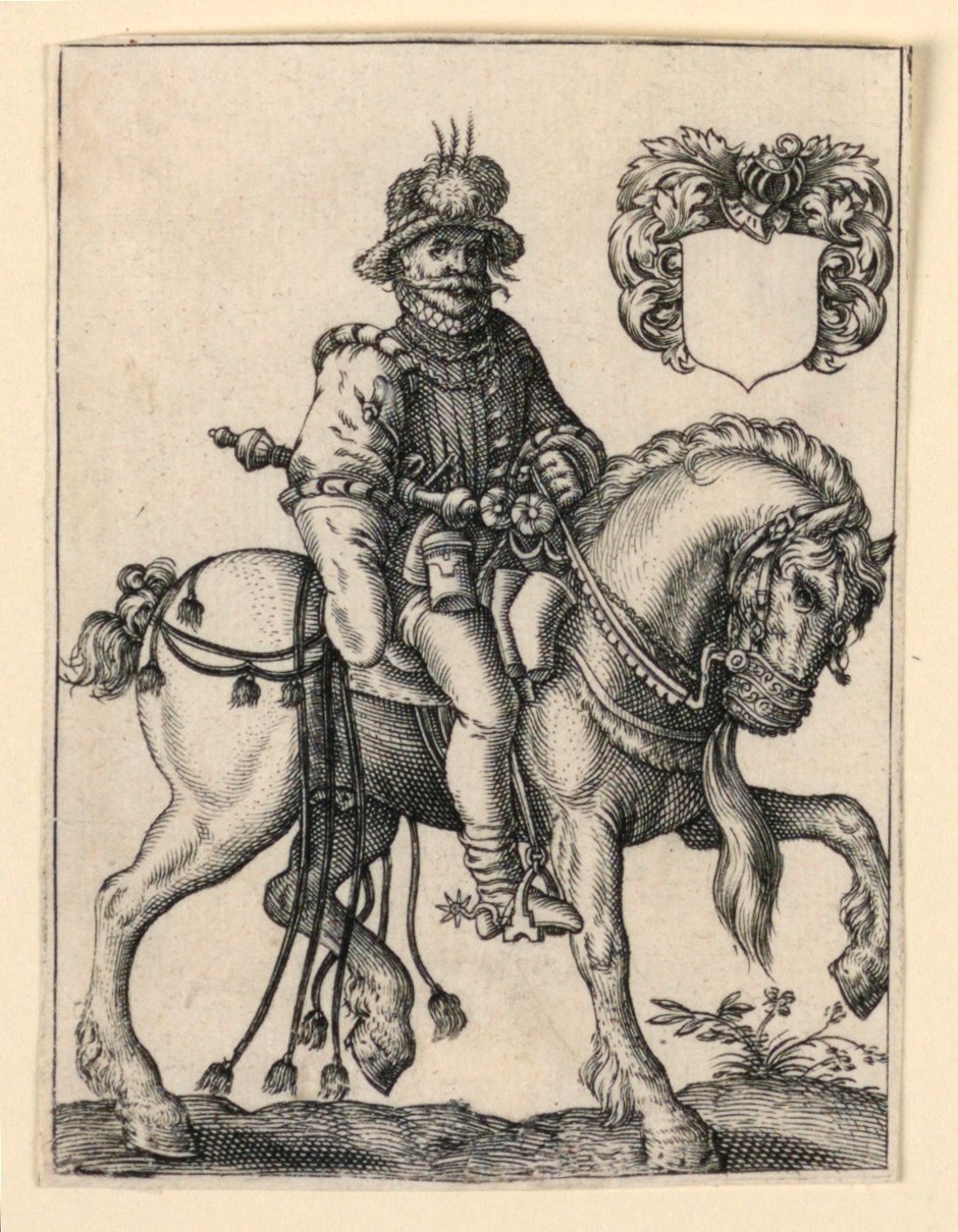 Noble til hest av Theodor de Bry