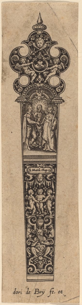 Ornament for knivskaft av Theodor de Bry