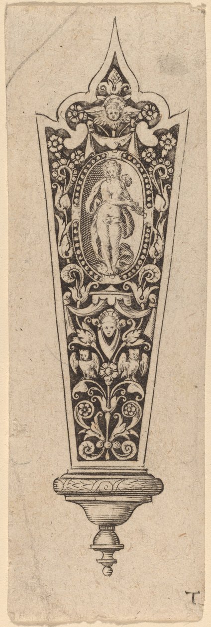 Ornament for knivskaft av Theodor de Bry