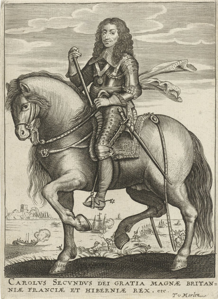 Portrett av Charles II, konge av England av Theodor van Merlen (II)