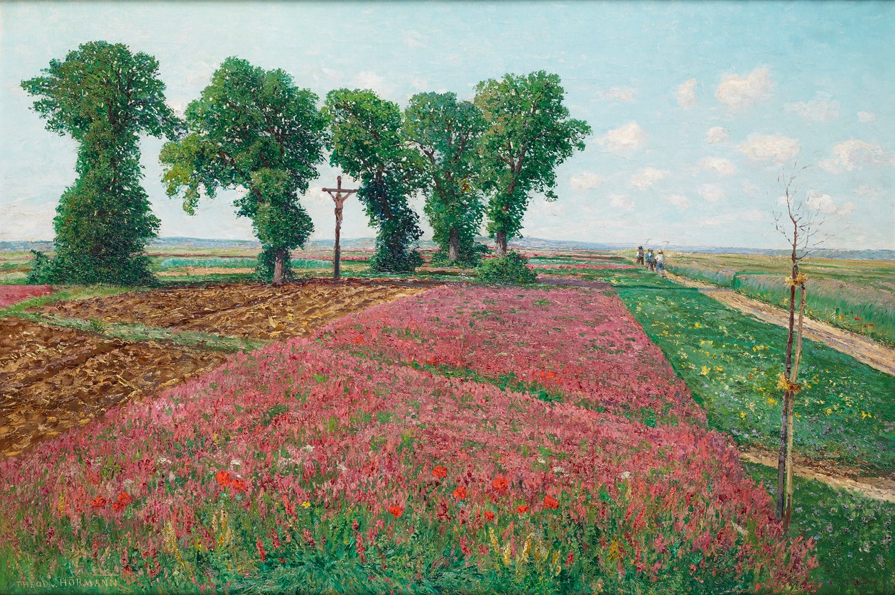 Det store sainfoin-feltet i Znojmo IV av Theodor von Hormann